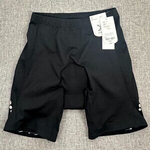 NEW! Womens Xersion Biker Shorts Black $44 Small Anti Odor, Reflective High Rise